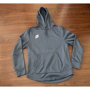 Hurley Mens Solar Tech Pullover Hoodie Charcoal Grey Fleece M HFA22VMP-06014